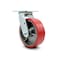Service Caster 6 Inch Red Poly on Cast Iron Wheel Swivel Caster with Roller Bearing SCC SCC-30CS620-PUR-RS - alternate 1